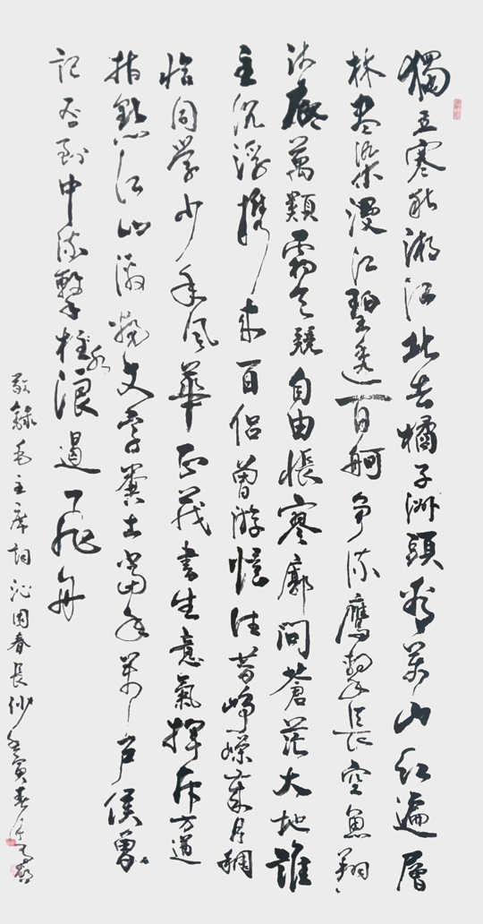 玄有启作品15《沁园春 长沙》